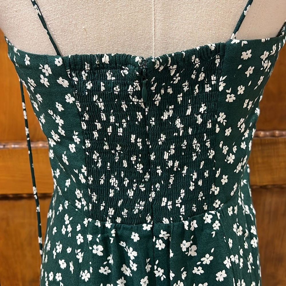 Reformation green Presley minidress - Picture 6 of 12